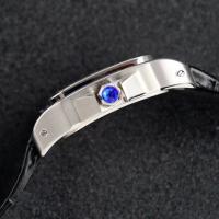 Reloj cuadrado de cuarzo para hombre y mujer, cronógrafo de marca, serie Santos - details 1