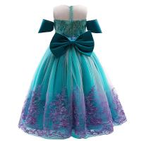 Vestido con luz LED, vestidos de princesa para niñas, disfraz de Sirenita Ariel, disfraz de carnaval, fiesta de cumpleaños, vestido elegante para niños - details 4