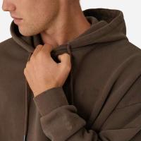 Decheng OEM Street para hombres y mujeres, sudadera con capucha de algodón pesado para hombre, color marrón en blanco, de alta calidad, Extra grande - details 6