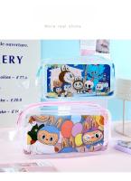 Estuche escolar con purpurina líquida (personaje Labubu) - Mochila de lápices infantil grande, impermeable y con estampados adorables - details 8