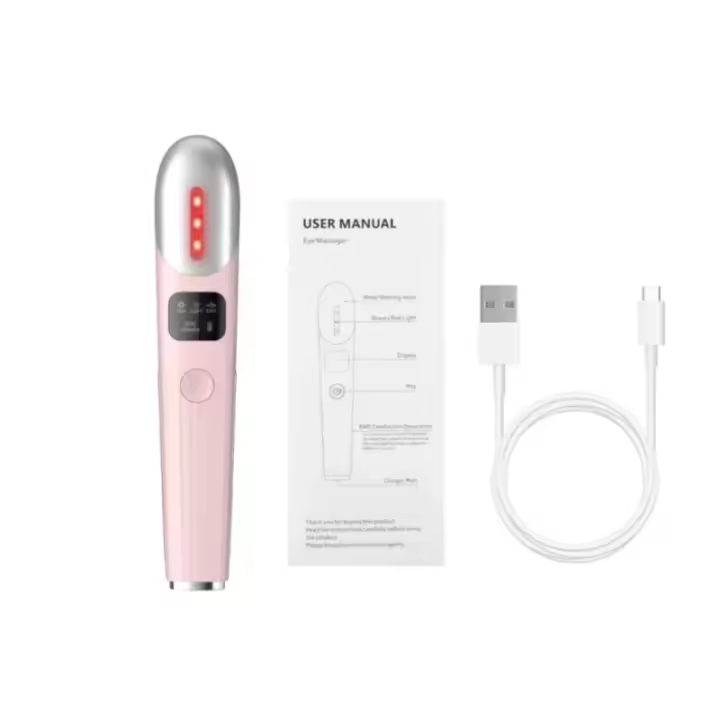 Masajeador de Ojos Eléctrico EMS Tres Modos, Calor Constante, Alivio de Ojeras y Hinchazón de Piel - 1