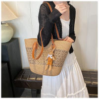 Bolso de Verano a la Moda Bolso de Malla para Mujer Bolso de Playa de Paja - details 5
