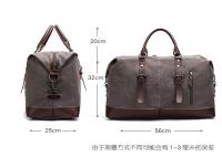 Bolsas de viaje de cuero de lona originales para hombres, bolsa de equipaje de mano, bolsa de lona, bolso de viaje grande, bolsa de fin de semana, envío directo - details 2