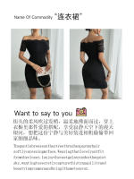Vestido ajustado elegante de verano con hombros descubiertos para mujer - details 2