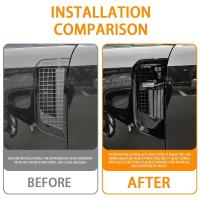 Piezas de automóvil, ventilación de aire con rejilla de ventilación lateral LED izquierda y derecha para Land rover defender 2020, rejilla de malla de ventilación lateral para puerta de coche - details 3
