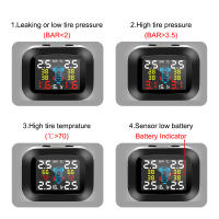Sistemas de alarma de seguridad para automóviles con 4 Uds. Sensor externo inalámbrico Mini sistema de supervisión de presión de neumáticos de coche USB TPMS - details 5