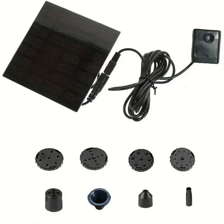 Kit de potencia de 1,4 W, bomba de Panel Solar para jardín, piscina, fuente de agua, baño interior para pájaros al aire libre - 1
