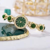 Reloj de cuarzo DUGARY a la moda, elegante, resistente al agua para mujer, Relojes de pulsera de marca clásica Vidrio, Relojes de cristal para mujer - details 3