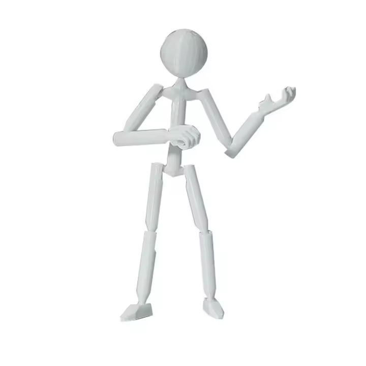 Muñeco articulado multiarticulado, juguete de impresión 3D, maniquí móvil impreso en 3D, modelo novedoso de muñeco, robot ensamblado. - 1