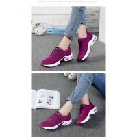 Zapatillas de deporte de moda para mujer, zapatos de tenis transpirables de malla con cojín de aire, fondo suave, para correr al aire libre - details 6