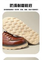Nuevos zapatos de hombre, zapatos de cuero genuino de alta gama, de cuero vacuno puro, casuales, con suela suave. - details 2