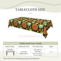 Mantel rectangular Hippie wer para fiesta, manteles impermeables para mesa de comedor, cocina, decoración del hogar - details 135