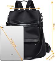 Mochila para mujer, elegante, pequeña, de tela Oxford, impermeable, para uso diario, trabajo y viajes - details 4