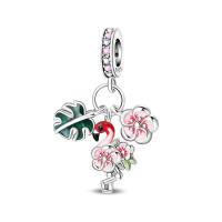 Encanto de Flamenco y Unicornio de Plata Esterlina 925 Joyería de Pulsera Original DIY para Mujeres - details 11