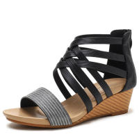 Sandalia pendiente y sandalias romanas nuevo estilo étnico zapatos de mujer de viaje de vacaciones con punta abierta - details 1