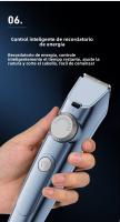 Maquinilla de Pelo Eléctrica Silenciosa Impermeable Integral para Hombres De Empuje para Depilación - details 9