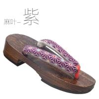 Zapatos tradicionales de moda, zapatillas de madera japonesas de verano para niños con tacón alto - details 6