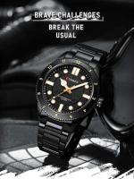 Reloj de Cuarzo CURREN 8450 Diseño de Lujo para Hombres Correa de Acero Inoxidable - details 2