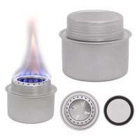 Estufa de Camping, mini alcohol portátil de aleación de aluminio con cubierta, Montañismo al aire libre, senderismo, mochila, estufa de camping - details 13