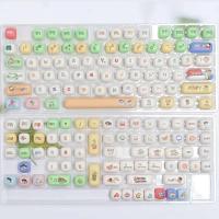 Anime Crayon Shin-chan MOG Profiled Bun Keycap Set Cartoon BPT MX Switch Gaming nical Keyboard Keycaps 143 Keys - details 1