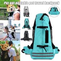 Mochila para mascotas transpirable reflectante para cachorros, para Corgi Bulldog, perros grandes, bolsa de viaje ajustable para senderismo al aire libre - details 13