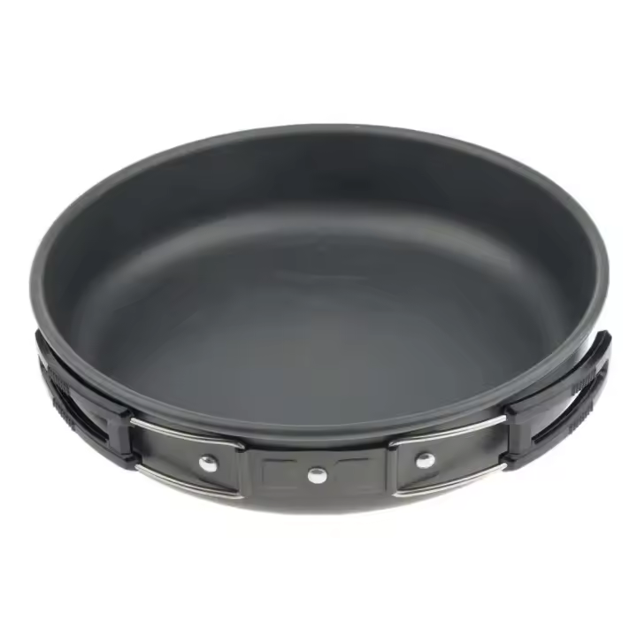 Cacerola antiadherente ligera portátil para freír, utensilios de cocina para acampar, 22cm - 1
