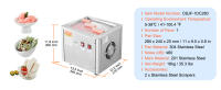 SucceBuy Máquina para hacer rollos de helado frito, acero inoxidable, bandeja de 11" x 9,5", con compresor y 2 raspadores para deliciosos helados - details 5