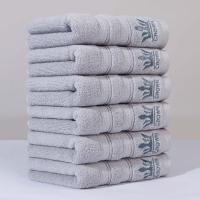 Toalla para el cabello seco, Toalla de baño bordada con corona de 75x34cm, toalla de ducha gruesa con dibujos animados para parejas, cómoda toalla de mano de lujo para nadar - details 2