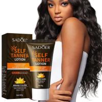 Crema bronceadora de bronce y protector solar SPF90, loción bronceadora corporal con brillo Natural y crema bloqueadora solar aislante UV, conjunto de cuidado de bronceado para cara y cuerpo - details 3