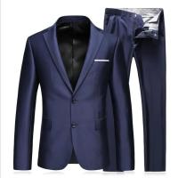 Conjunto de Traje de Negocios para Hombres de Alta Calidad Estilo Clásico de Dos Piezas Negro - details 2