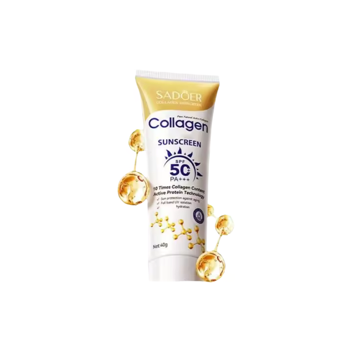 Pantalón de Sol de Colágeno SPF 50+ Crema Refrescante para Hidratar la Piel - 1