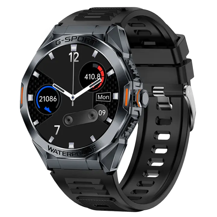 Reloj inteligente SANLEPUS para hombre, pantalla HD de 1,46 pulgadas, con medidor de pulso, reloj inteligente deportivo con más de 100 modos de ejercicio, llamadas Bluetooth - 1