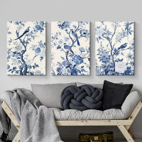 DHROOM Arte de Pared Moderno de Lienzo Pinturas de Flores Silvestres al Agua Nórdica - details 3
