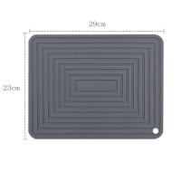 Soporte grande de silicona para ollas, almohadilla cuadrada gruesa de aislamiento térmico, alfombrilla corrugada antideslizante para mesa de cocina, blanco - details 5