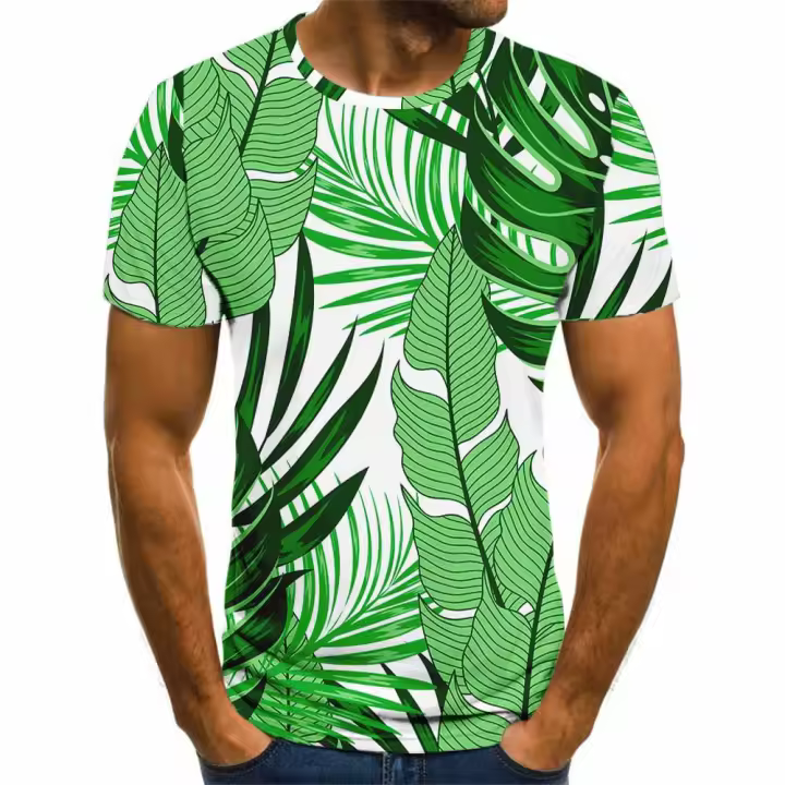 Camisetas 3D de manga corta y manga larga para hombre, ropa deportiva con elementos populares a la moda para imprimir ropa de belleza de Color - 1