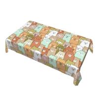 Mantel rectangular de oso para fiesta, manteles impermeables para mesa de comedor, decoración del hogar y cocina - details 2