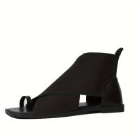 Sandalias de estilo romano con correa cruzada nueva plana cuadrada a la moda para mujer - details 3