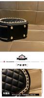 Bolso redondo pequeño con cadena de diamantes de imitación de marca Hong Kong2025Nueva bolsa de hombro de celebridades de Internet que combina con todo - details 15
