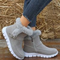 Botas de nieve para mujer, zapatos cálidos, botas cálidas de algodón a la moda para invierno, zapatos planos para mujer - details 2