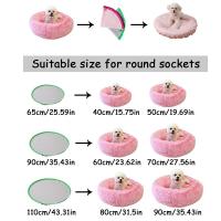 Funda de cama ajustable para perro, transpirable, redonda, para verano, colcha para cachorro, cojín multifuncional para dormir para mascotas, interior - details 0