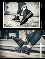 Zapatos de piel de estilo británico de otoño e invierno, botas casuales sin cordones, talla grande 46, botas para hombre - details 2