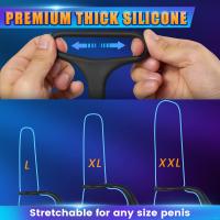 Vibrador de juguete sexual anal con anillo para pene grueso, 3 * 10 vibradores anales masajeadores de próstata telescópicos y vibratorios, tapón anal con forma de consolador de silicona, juguete gay para hombres, masturbación, control por aplicación - details 5