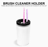 KADS Soporte para limpiador de pinceles para manicura, botella y taza de plástico, accesorios para bolígrafos de Gel Acrílico - details 0