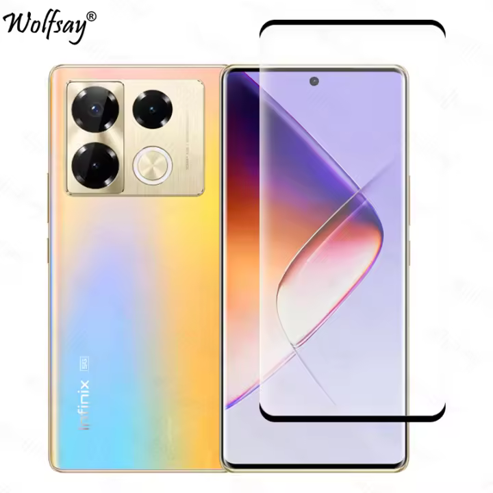 Curved Edge Tempered Glass For Infinix Note 40 Pro Screen Protector Infinix Note40 Pro 5G Glass For Infinix Note 40 Pro 5G Glass - 1