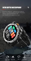 Reloj Inteligente Llamadas Bluetooth, Pulsómetro/Oxímetro/Podómetro 1,39