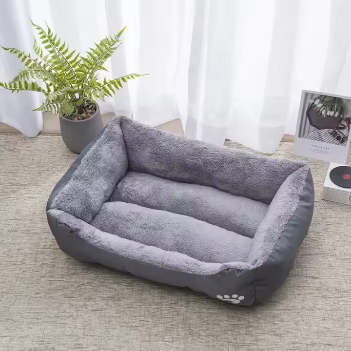 Estera impermeable para gatos, cama para mascotas, casa para perros grandes, medianos y pequeños, cuadrada, suave y cálida para el invierno - 1