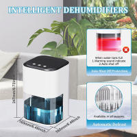 Deshumidificador de alta eficiencia con luz LED de colores, 2000 ml, apagado automático para el hogar, baño y cocina - details 2