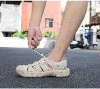 Sandalias Casuales de Cuero de Vaca de Gran Tamaño Zapatos de Playa para Hombres y Mujeres - details 14