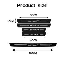 Pegatinas de Lámina de Puerta Protector de Umbral de Auto Resistente a Arañazos y Decalcomanías de Fibra de Carbono para Lancer EX Accesorios - details 1