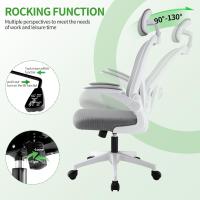 Oficina Ergonómica, Silla Gaming, con Reposacabezas Ajustable, Soporte Lumbar y Apoyabrazos Plegables, Asiento Cómodo para Juegos, Capacidad Máxima de 120 kg - details 6